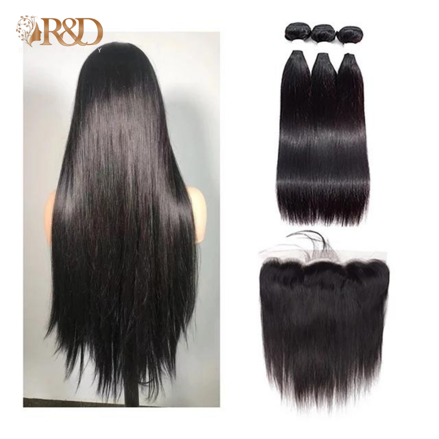 Hair Bundle Straight wave 13x4 lace Frontal